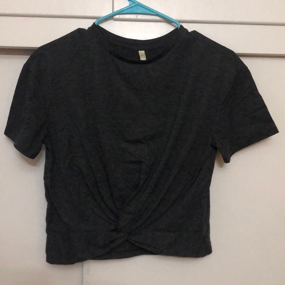 Grey crop top